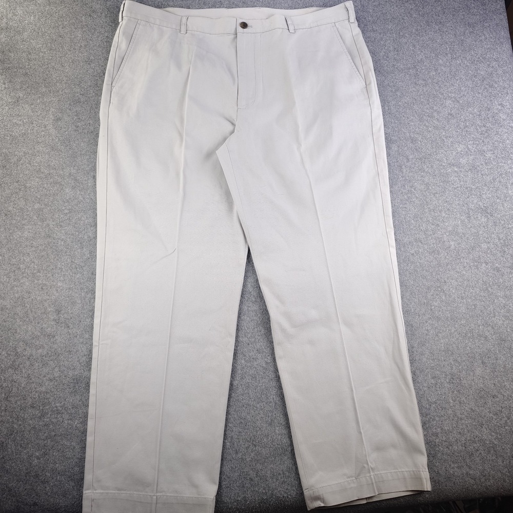 Brooks Brothers 346 Pants Mens 42x30 Gray 100% Cotton Flat Front